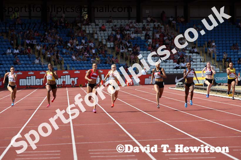 Womens 200 metres, Muller British Championships, Alexander Stadium, Birmingham. Photo: David T. Hewitson/Sports for All Pics